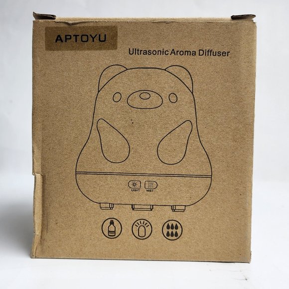 Ultrasonic Aroma Diffuser Black & White Panda Aptoyu 200 ml - Picture 3 of 5